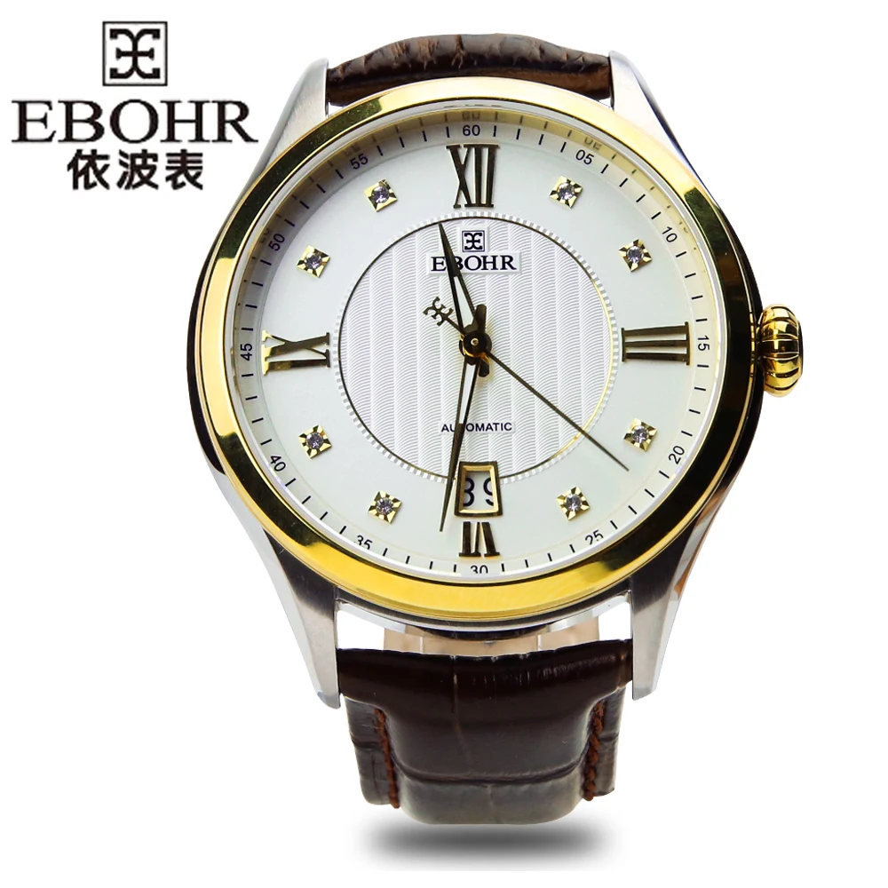 EBOHR новинка 2019 роскошные Брендовые мужские спортивные часы механические деловые