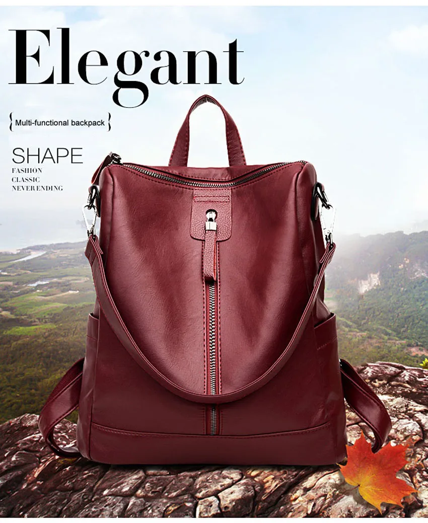 Противоугонный рюкзак кожаный водонепроницаемый mochilas plecak sac dos rugzak back pack книжный рюкзак школьный рюкзаки рюкзак plecak i damskie