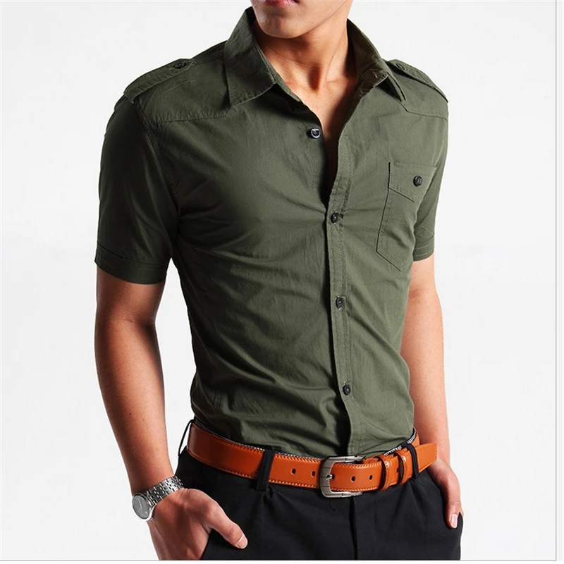 

Hot Outdoor Hiking Tactical Army Shirt Men's Camping Hunting Climbing Fishing Shirt Cotton Short Sleeve Breathable Slim T-Shirts