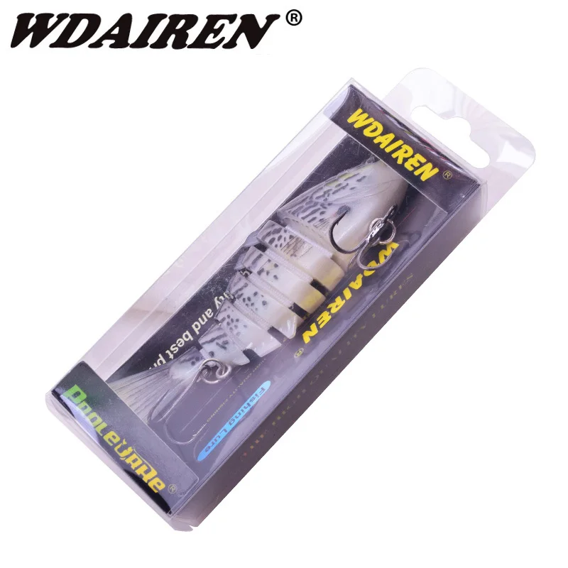 1 шт. многошарнирная Рыболовная Приманка 7 сегментов Swimbait 10 см 16g Реалистичного