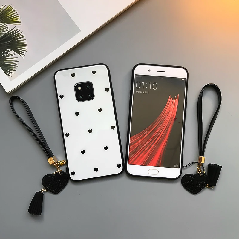 Чехол BONVAN из закаленного стекла для Huawei Mate 30 20 Pro Lite жесткий чехол с любовным