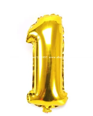 4 шт./лот номер 2019 или 2018 золото/серебро 16 дюймовый воздушный шар из фольги с Новым