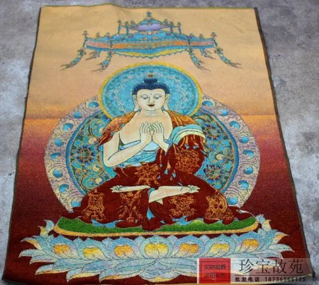 

Chinese Boutique collection the Thangka embroidery buddha diagram