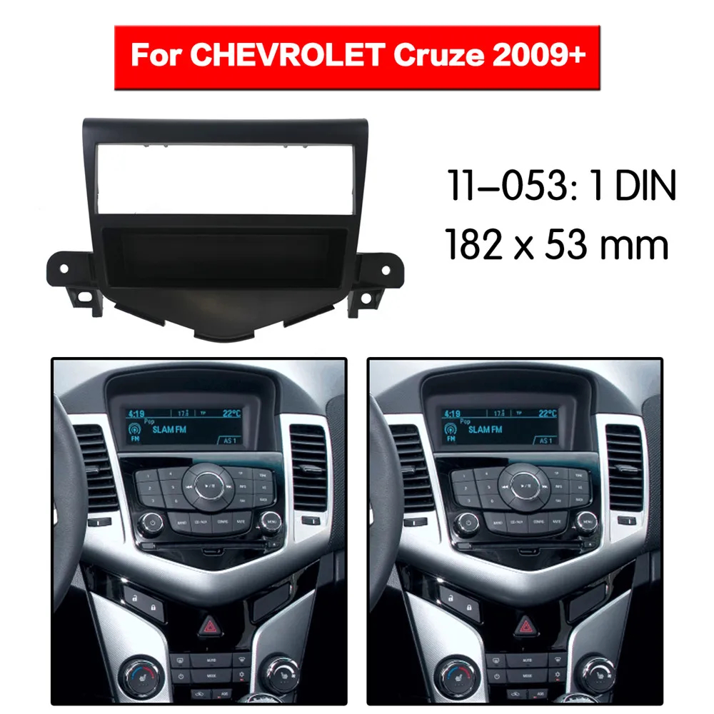 11 053 1 Din Fascia Для CHEVROLET Cruze 2009 + w/pocket радио DVD стереопанель для монтажа приборной