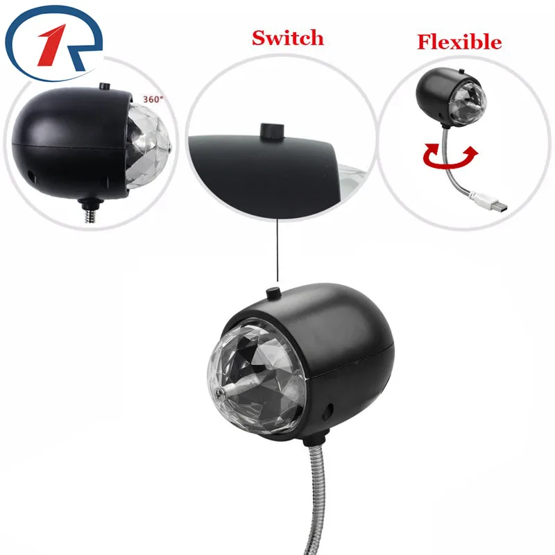 ZjRight 2 в 1 USB светодиодный светильник освещение Портативный Красочный