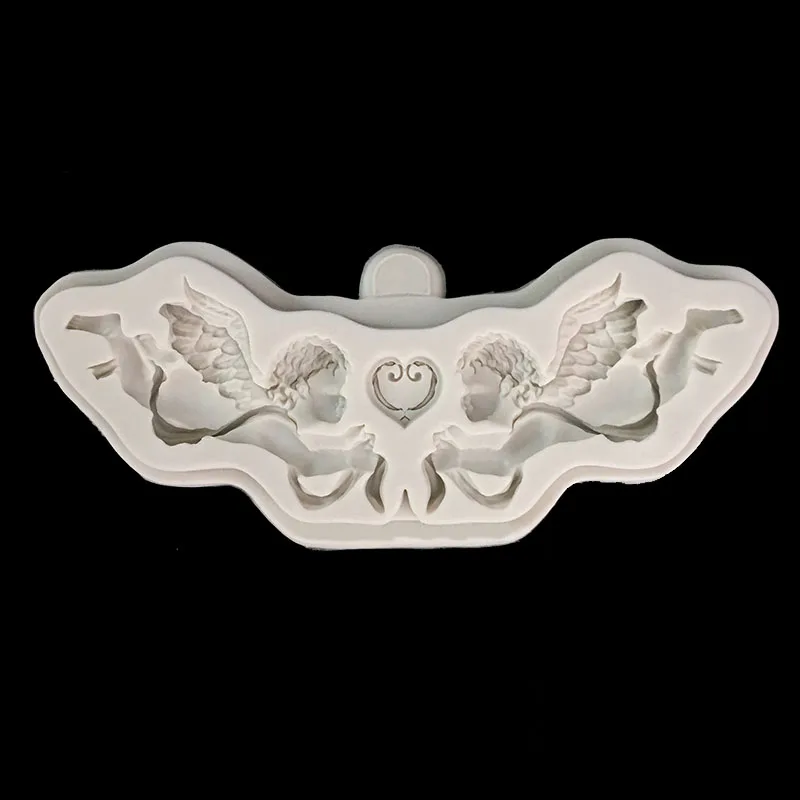 

minsunbak Angel silicone mold Cake fondant decoration tool