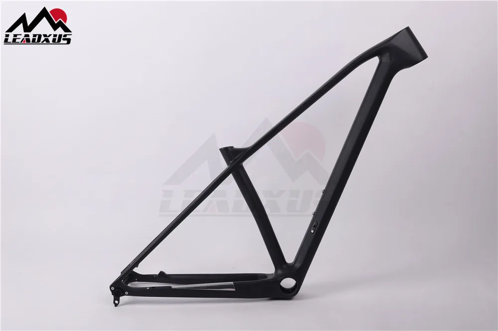 LEADXUS CX200 ультра легкая 27,5 er MTB велосипедная Рама Quick Release/Thru Axel 27,5 дюймов глянцевая/матовая углеродный горный велосипед рама - Цвет: 27.5 16.5 inch gloss