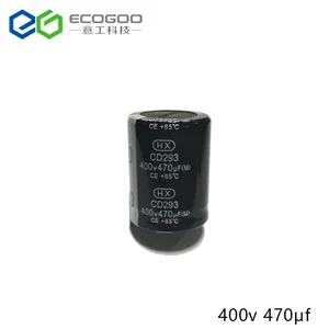 Frequency inverter  high quality 400V 470UF 35x45 aluminum electrolytic capacitor