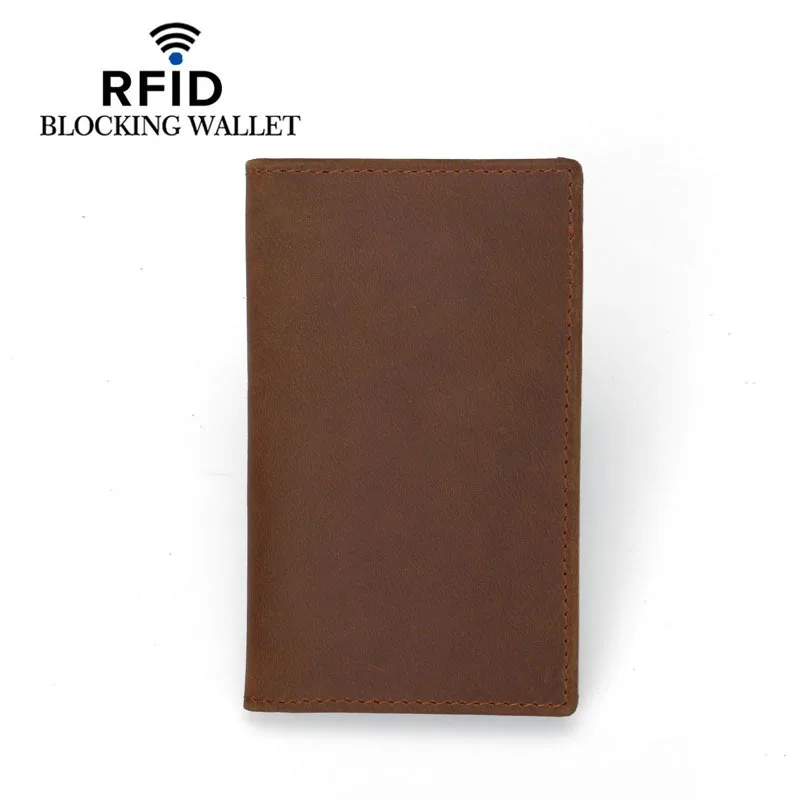 Мужской чехол для карт из натуральной кожи с блокировкой RFID|porte carte|credit card casecard bag |