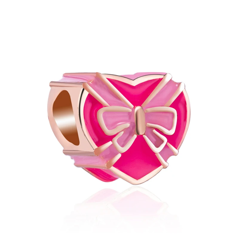 Кристалл Эмаль полые цветок бабочка Звезда сердце любовь талисман Микки бусины