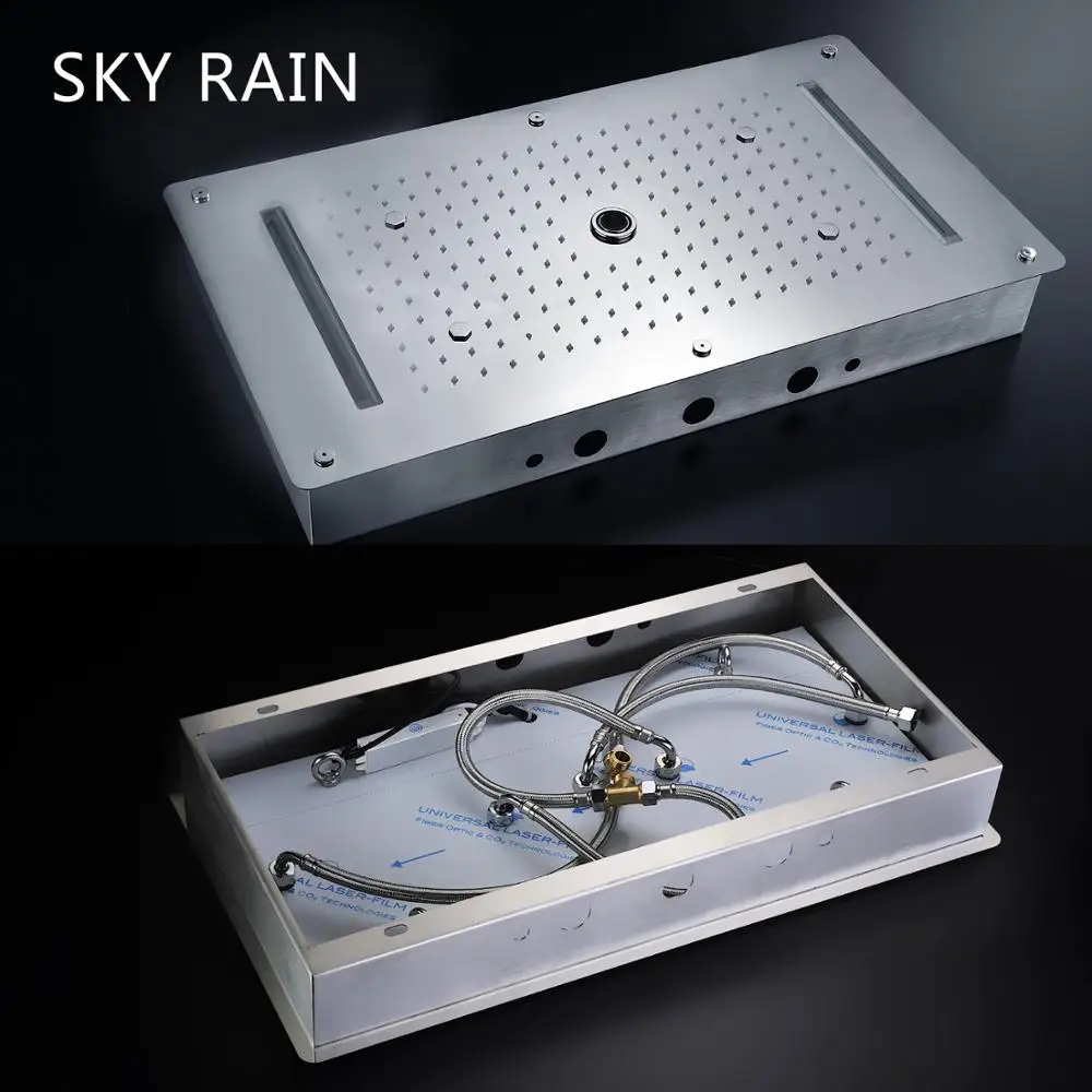 SKY RAIN 304 SUS Многофункциональный спа массаж дождь водопад спрей туман светодиодный смеситель для душа
