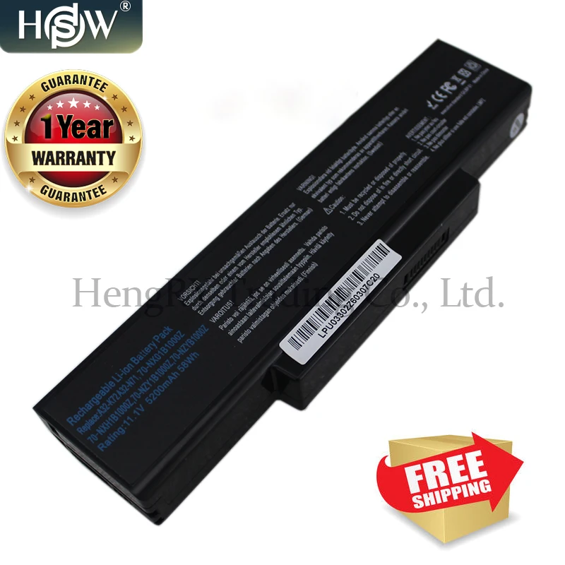HSW Аккумулятор для ноутбука Asus A32-K72 A32-N71 K72DR K72 батарея для ноутбука Asus K72D K72F K72JR K73 K73SV K73S K73E N73SV батарея