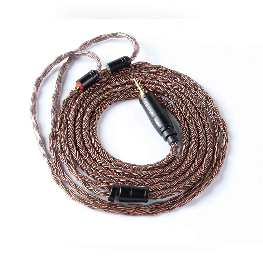 KBEAR 16 Core модернизированная чистая Медь кабель 3 5/2 5/4 4 мм для наушников с MMCX/2Pin AS16 ZS10