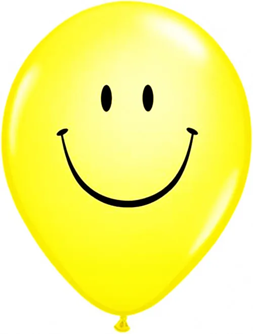30 шт. латексные смайлики праздничные воздушные шары вечерние украшения желтые
