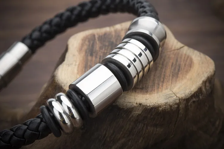 Женский браслет из натуральной кожи винтажный нержавеющей стали 2019|bracelets for|leather