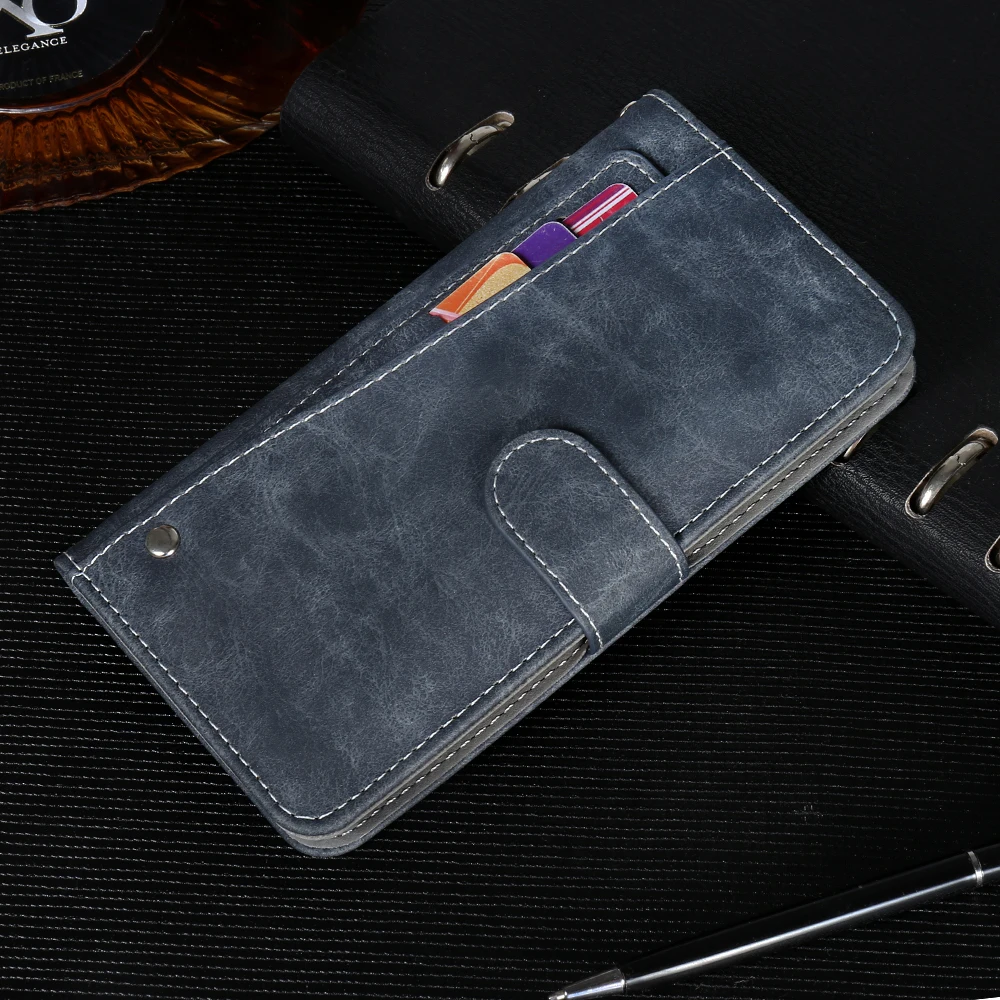 

Luxury Wallet Hafury A7 Case 5.5" Vintage Flip Leather Business Protective Cover For Hafury A7 Case With Card Slots