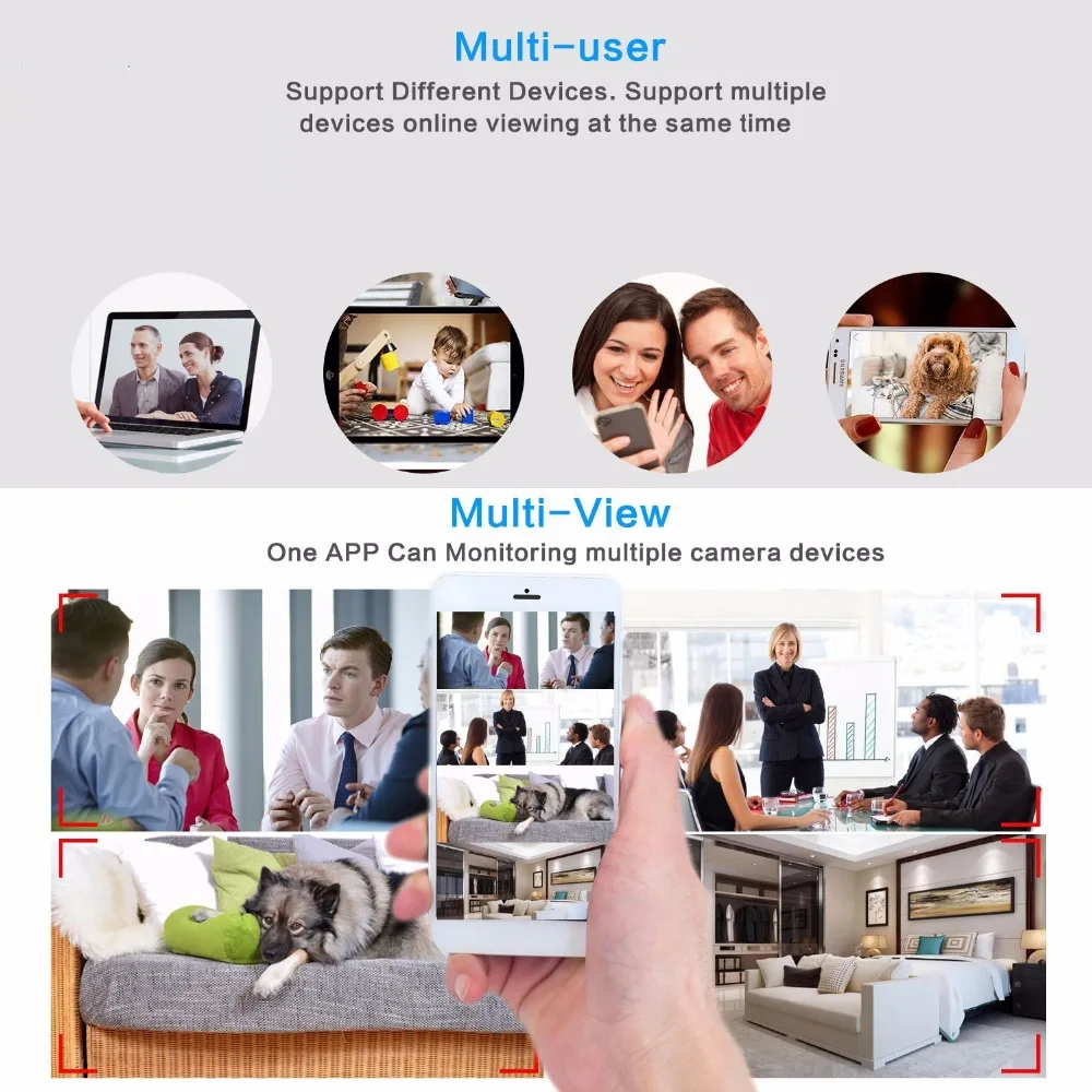 CCTV Wifi IP мини камера беспроводная 1080P для записи видео Поддержка дистанционное