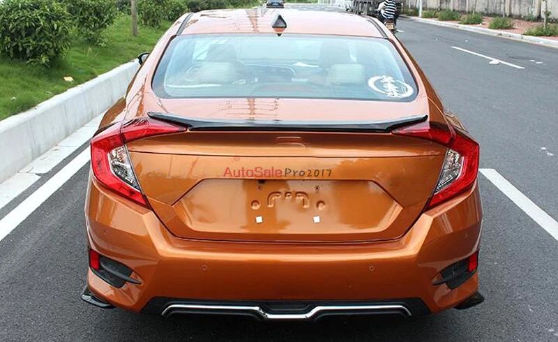 Для Honda Civic 10 поколения 4dr Sedan 2016 2017 Пластиковый черный красный белый задний
