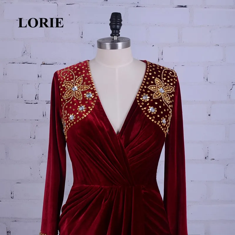 Женское бархатное вечернее платье с V образным вырезом|dubai kaftan|burgundy evening dressevening dress