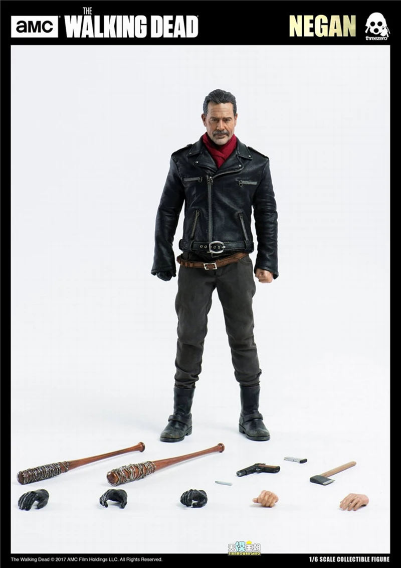 Полный набор 1/6 масштаб полный набор ходячих мертвецов Negan кукла высотой 30,5 см с набором аксессуаров для оружия