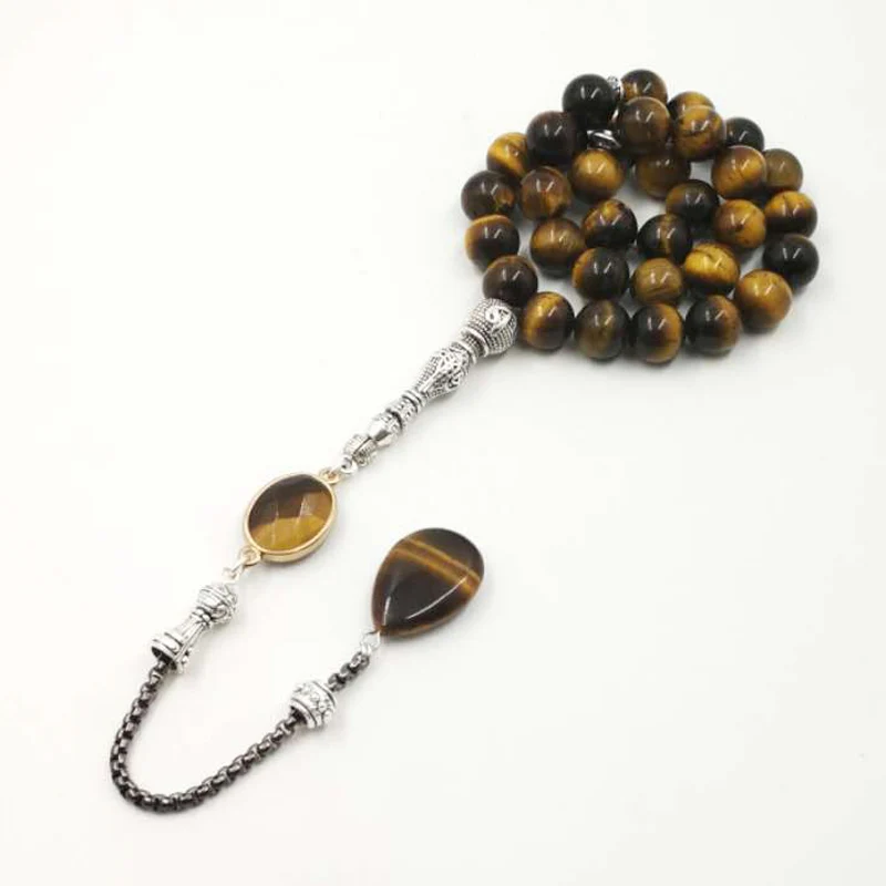 Новый стиль мужской Tasbih 2019 стильный тигровый глаз натуральный камень