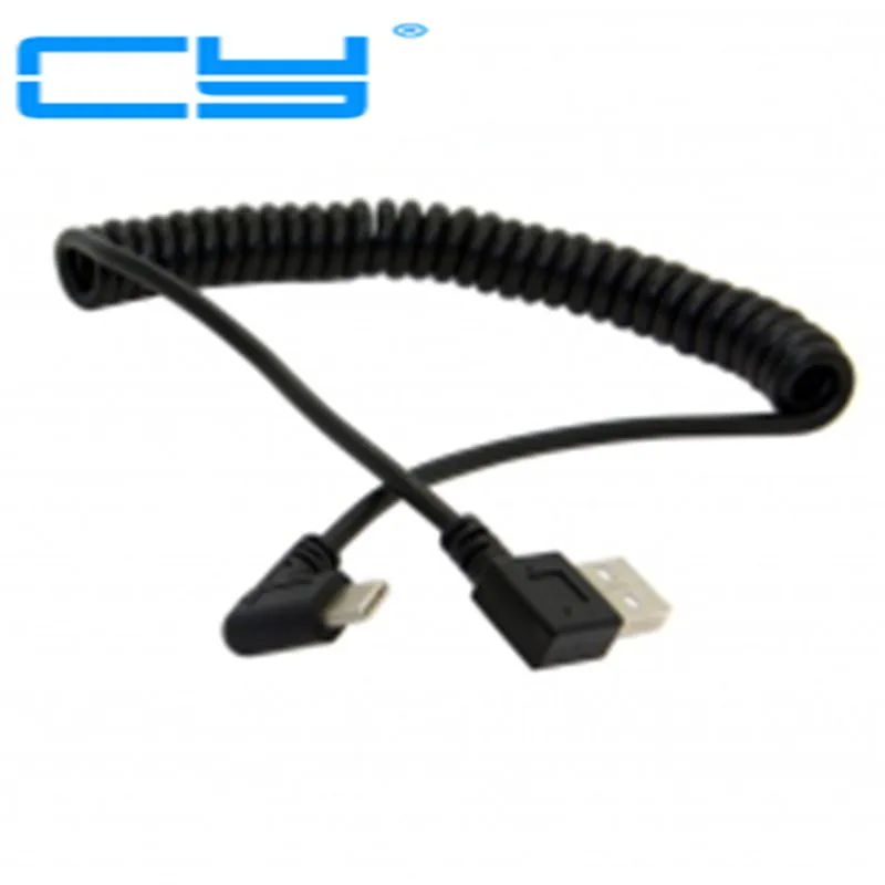 100 см 3 фута растягивающийся USB C 1 type c 90 градусов штекер под прямым углом 2 0 A