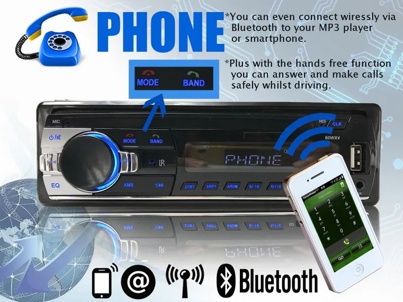 FM AM AUX DAB+ Bluetooth USB SD слот для карты радио кассетный плеер 1 DIN RDS ЖК-дисплей автомобильный аудио mp3-плеер Авторадио автомобильное радио