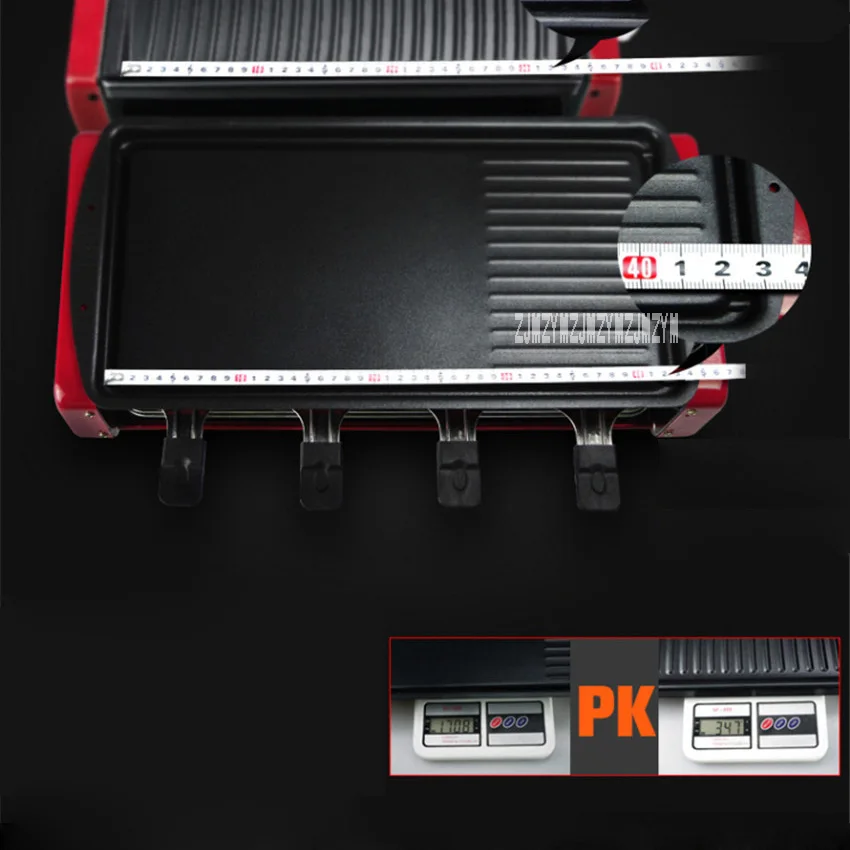 by a 1800w 220v household electric barbecue grill smokeless indoor electric grill large type barbecue stove 50hz for 3 8 people free global shipping