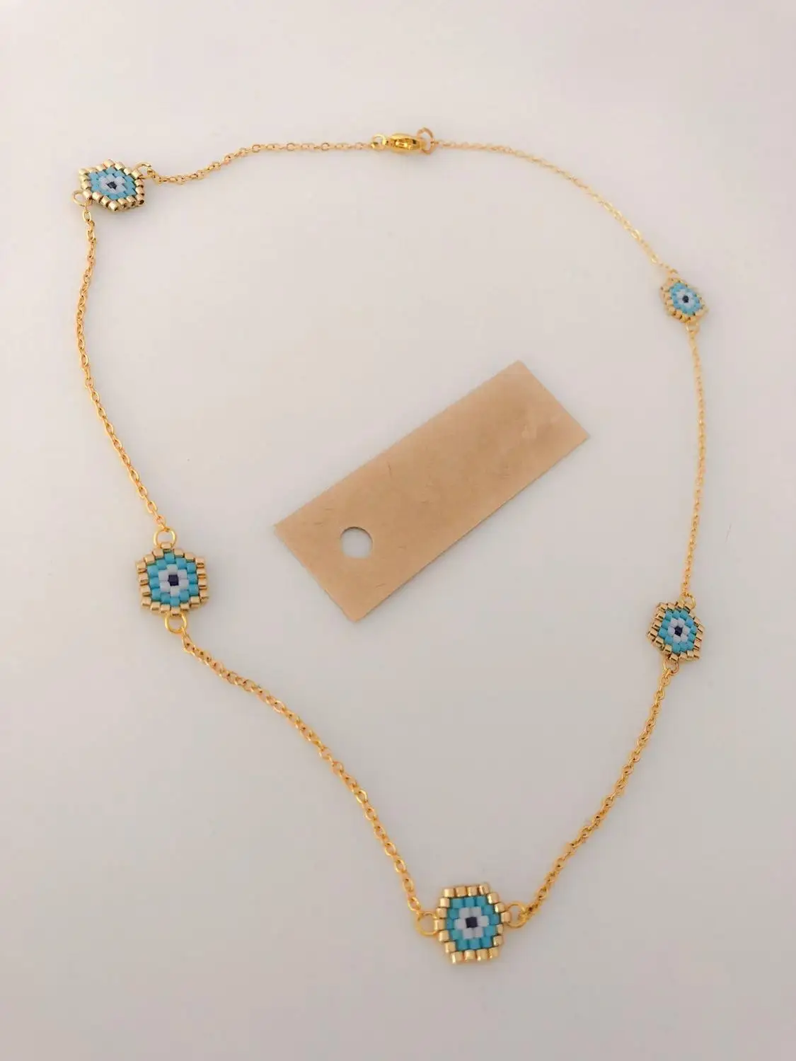 MI-N190003 choker Go2boho MIYUKI ожерелье s Турецкий Дурной глаз чокер Insta модное ожерелье Золотая цепочка женские новые ювелирные изделия ручной работы подарок - Окраска металла: MI-N190003 choker