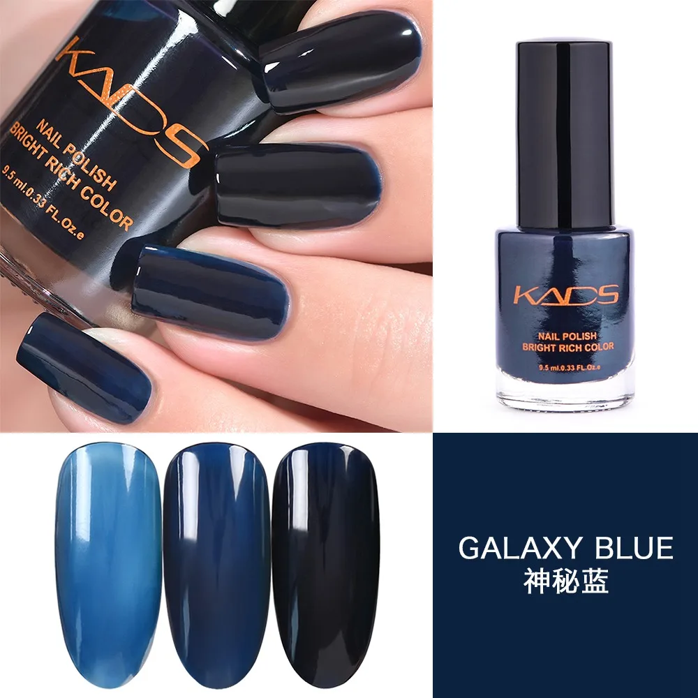 Galaxy Blue KADS 9,5 мл полупрозрачный Желейный лак для ногтей Vernis Полупостоянный УФ-лак для ногтей Маникюрный цветной конфетный лак - Цвет: Galaxy Blue