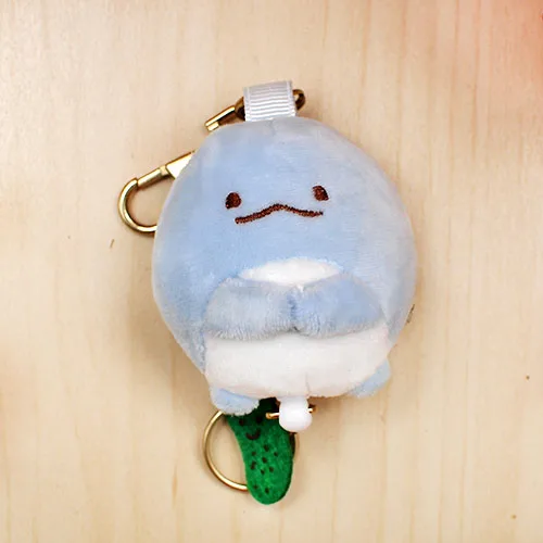 Озерный синий Брелок кошка стекло японский Sumikko Gurashi плюшевый брелок San-X угловой био плюшевая сумка Подвеска - Цвет: Озерный синий