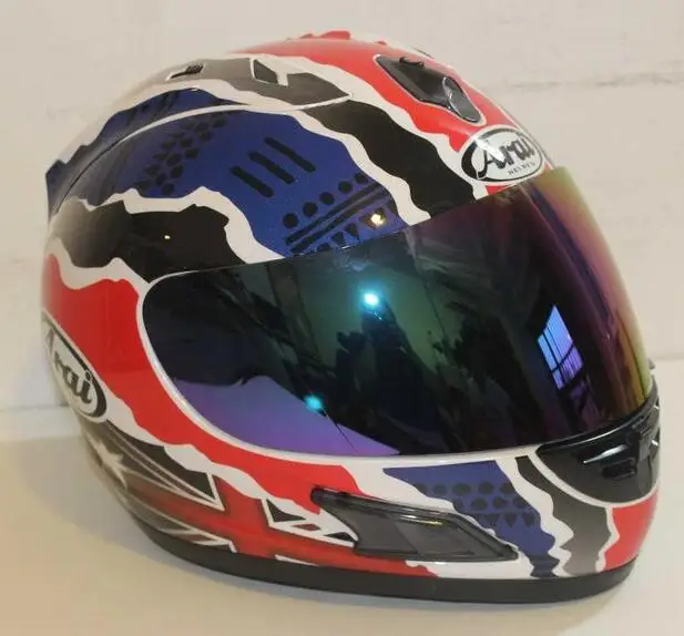Мотоциклетный шлем полный шлем arai мотоциклетный полный шлем сертификации ECE синий, Capacete - Цвет: 1