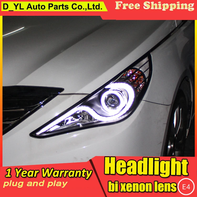 

Car Styling Head Lamp for Hyundai Sonata8 2011-2014 LED Headlight LED DRL Daytime Running Light Bi-Xenon HID Accessories
