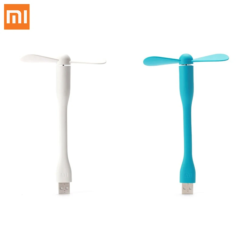Оригинальный USB-вентилятор Xiaomi компактный энергосберегающий довольно гибкий