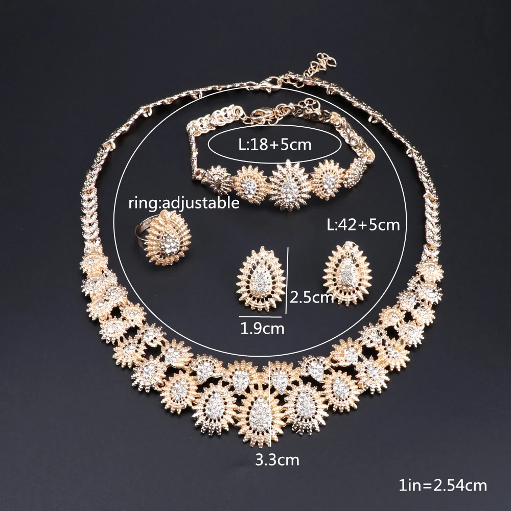 Оптовая продажа нигерийские женские свадебные комплекты массивное ожерелье