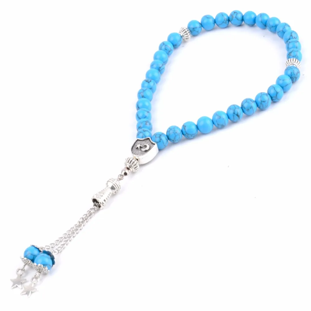 Мужской и Женский мусульманский браслет с четками молитвы натуральная