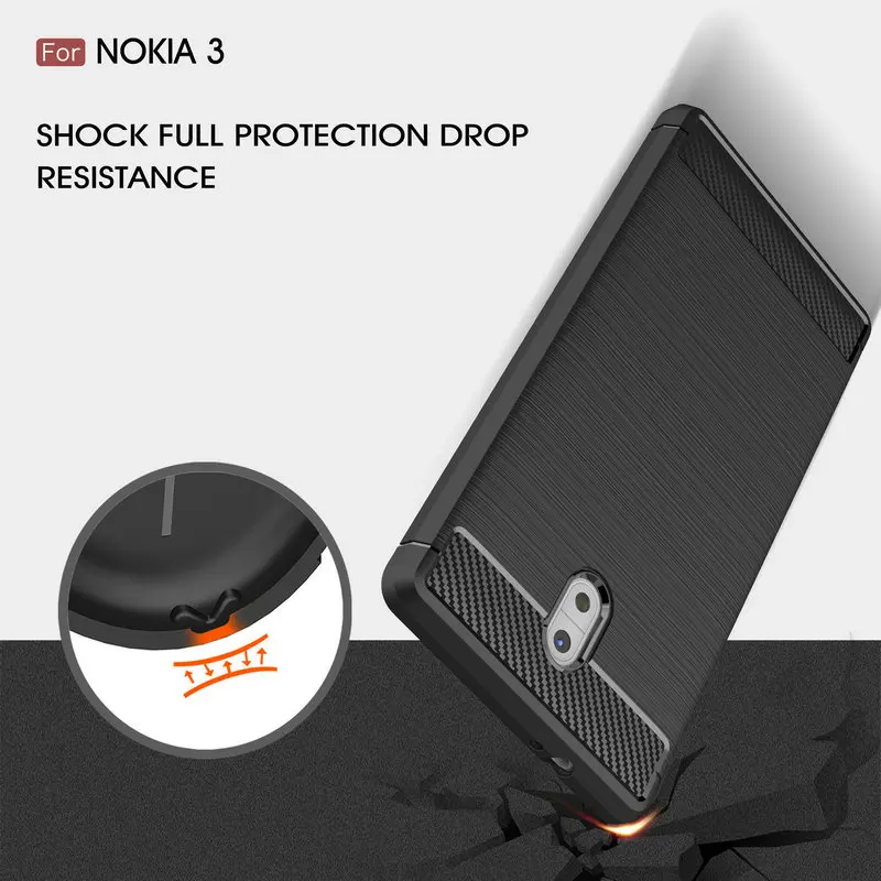 Противоударный кожаный чехол для Nokia 3 1 TA-1020 TA-1032 2 2018 задняя крышка телефона