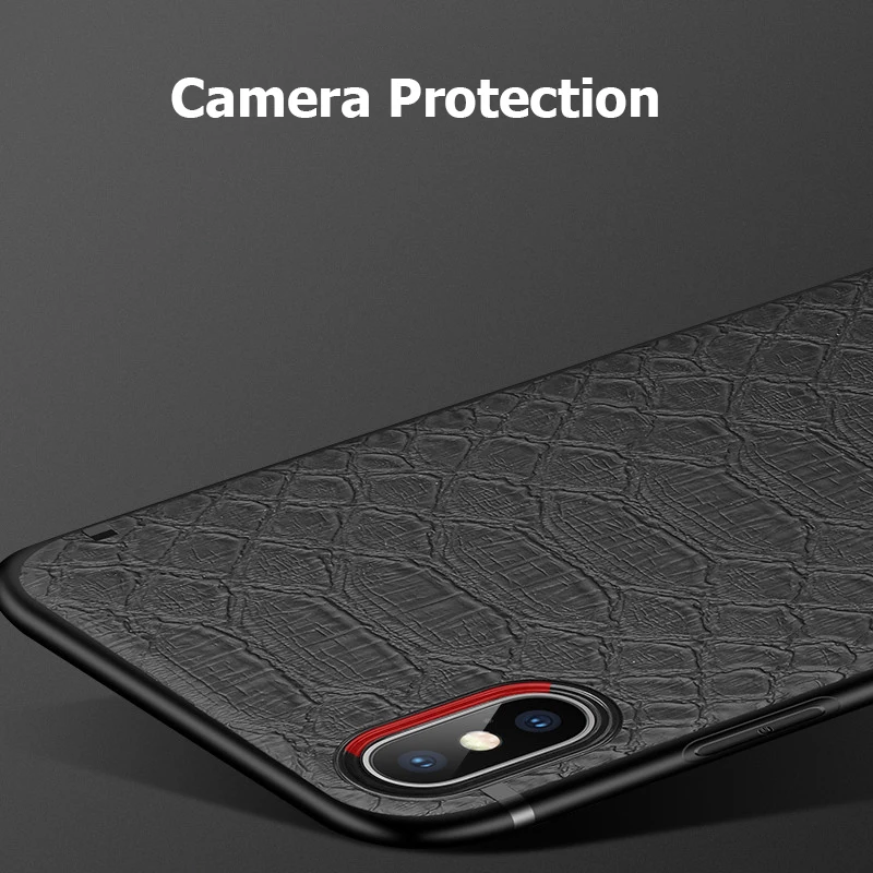 Для Apple iPhone X чехол роскошный крокодил текстура Магнитный силиконовый мягкий 3D