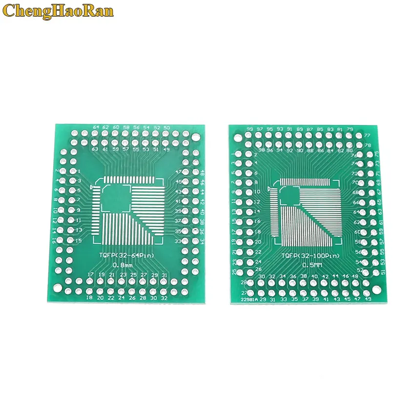 ChengHaoRan 2 шт. плата FQFP TQFP QFP 32 44 64 80 100 LQFP для DIP адаптер шаг платы QFP32 QFP4 QFP100 |