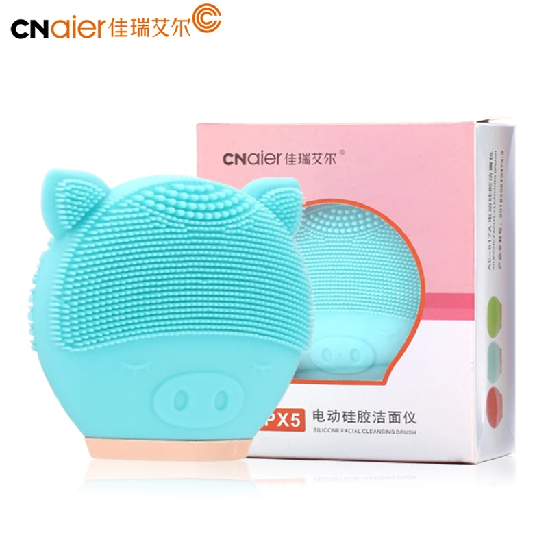 Силиконовая щетка для очистки лица Электрический мини портативный массажер