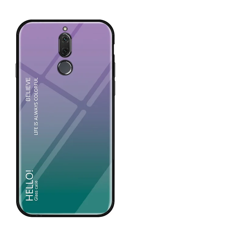 Новый чехол для huawei mate 10 20 Роскошный закаленное стекло силиконовая рамка жесткий