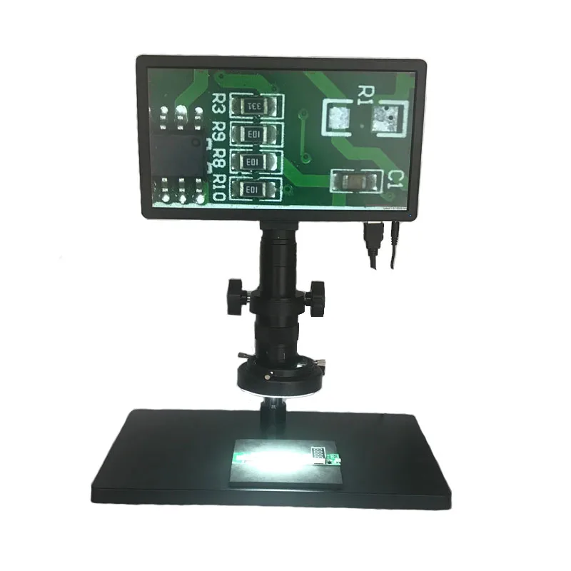 10X 180X 300X all in one PC Tablet 11.6&quot HDMI USB Industrial Digital Microscope Camera monitor for phone pcb repair stand |