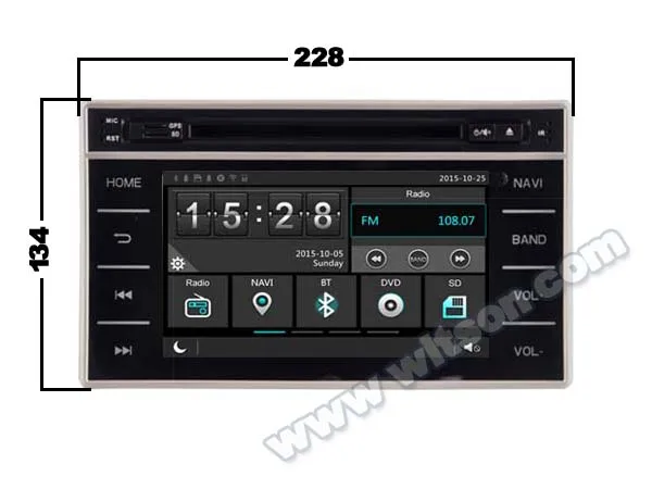 Автомобильный радиоприемник WITSON Android 10 DVD GPS для TOYOTA HILUX 2015 навигационные системы