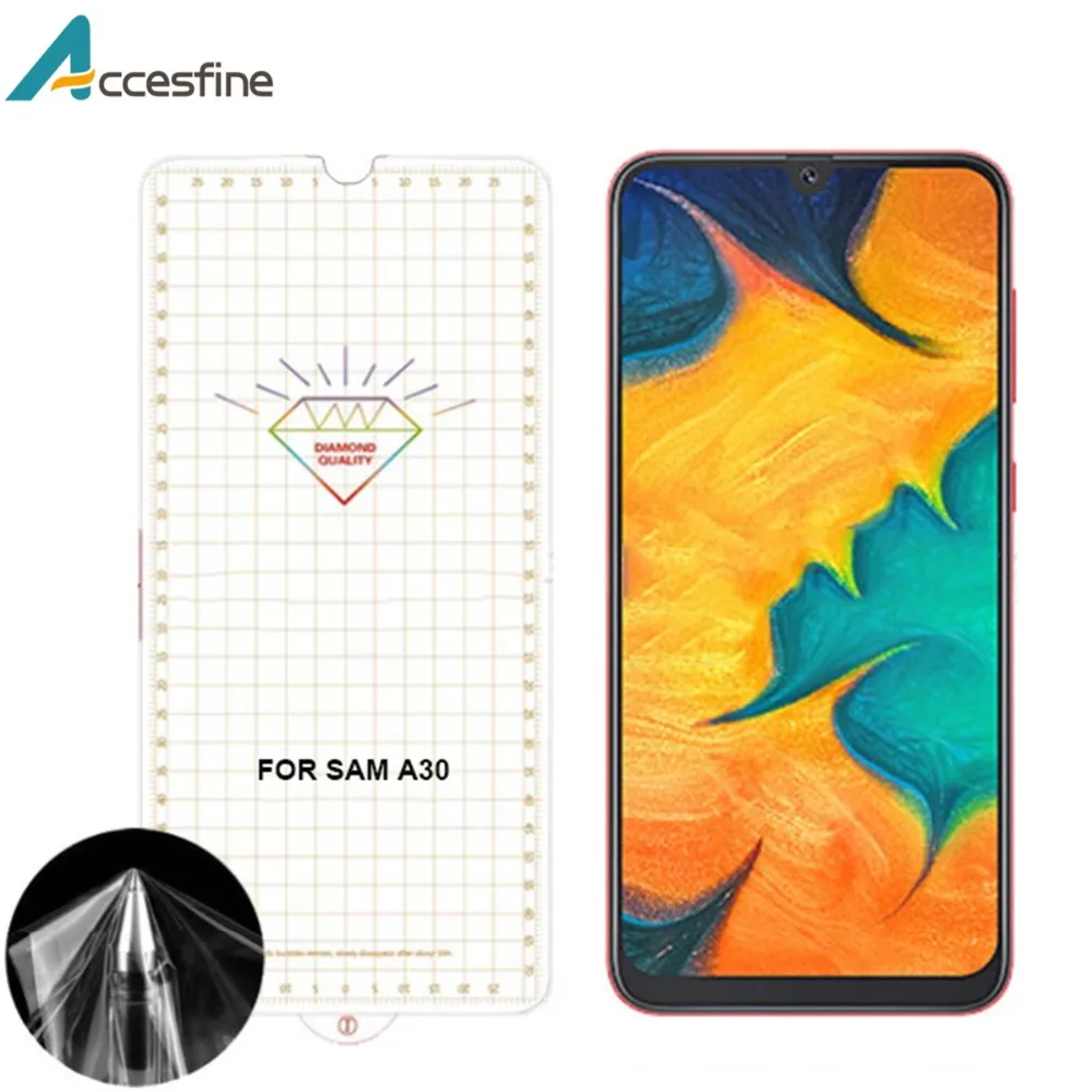 Защитная пленка невидимая для Samsung Galaxy A30 A50 S10 0 15 мм небьющаяся мембрана