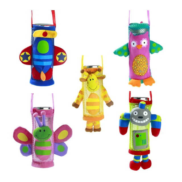 Прозрачная Милая Детская сумка для чайника с рисунком животного бутылка