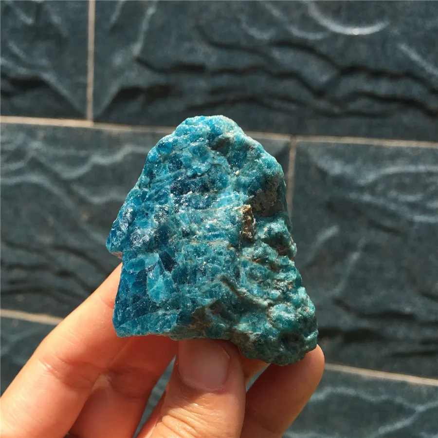 

3pcs beautiful blue apatite natural stones and minerals specimen healing crystals raw gemstones for home decoration