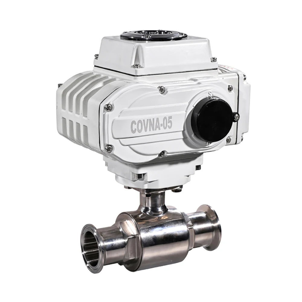 Tri Clamp 1 2 дюйма санитарно моторизованный способа шаровой клапан на Выкл Тип