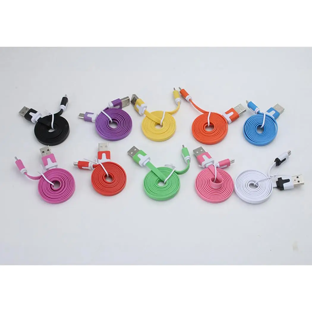 Плоский Лапша быстрой зарядки кабель USB данных 1 путешествия дома офиса и т. Д.