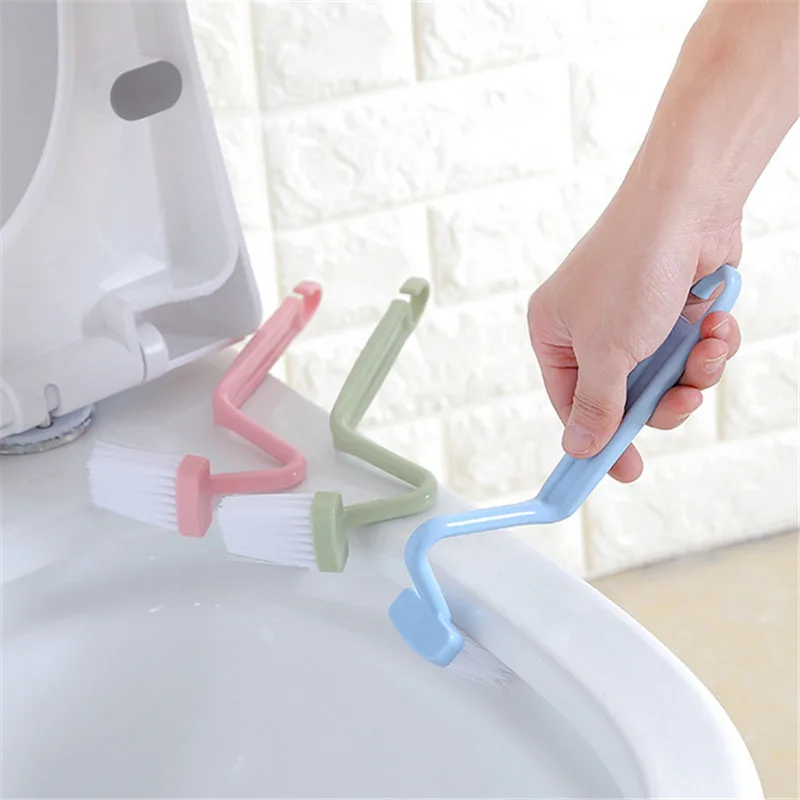 3 цвета Чистая щетка пластиковый очиститель для туалета типа S Уникальный дизайн