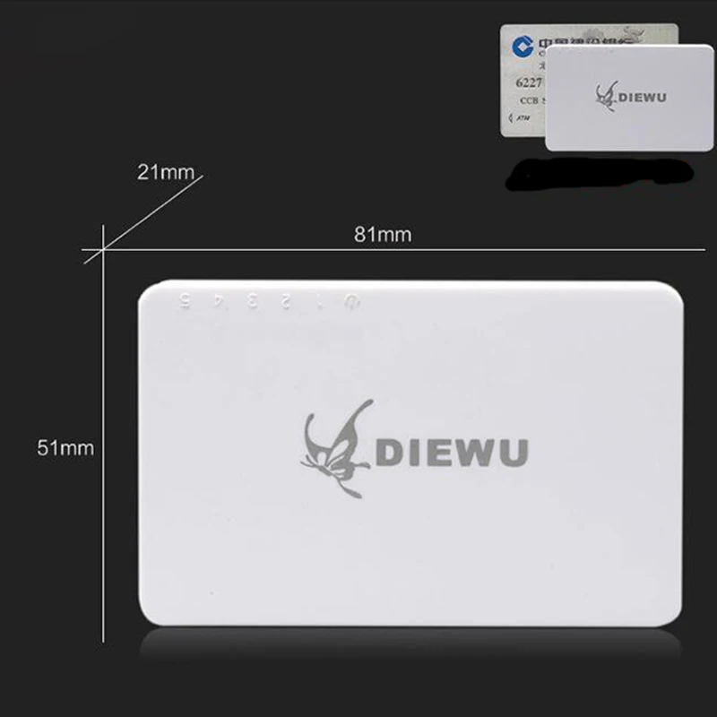 Сетевой коммутатор kebidumei Mini Fast Ethernet LAN RJ45 5 портов хаб для настольного ПК Адаптер